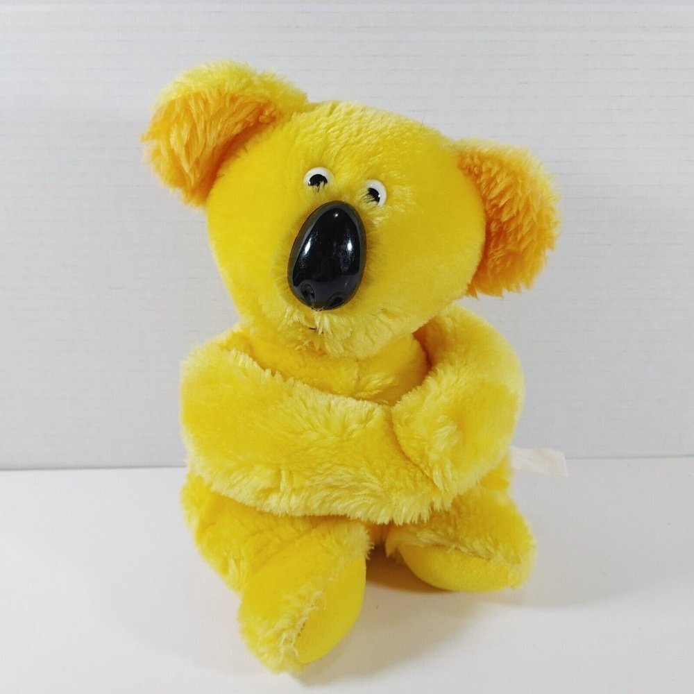 Vintage Koala Bear 9" Dole Bananimal Plush 1983 Yellow Stuffed Animal Trudy Toy
